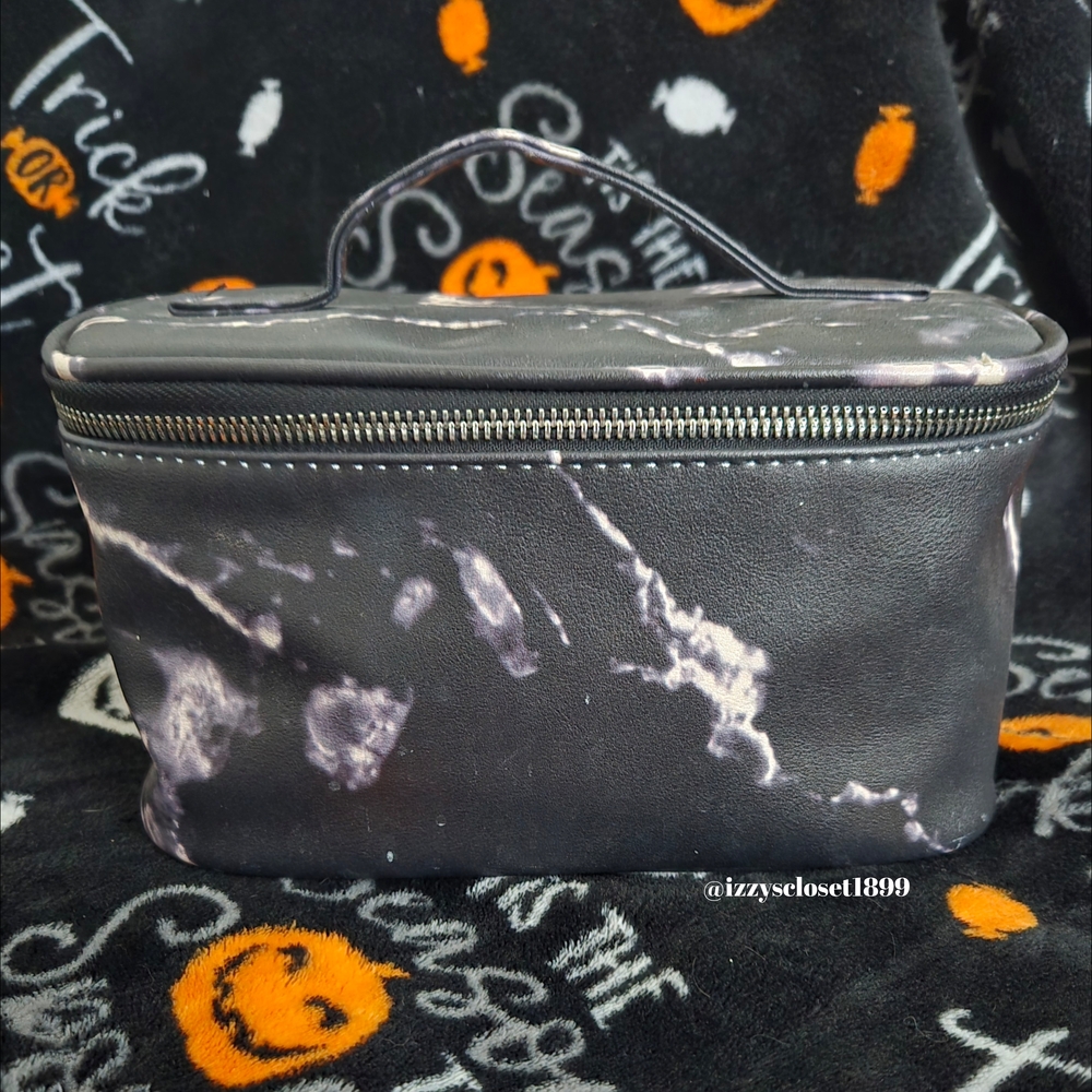 Black Marble Makeup Bag